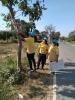 กิจกรรมเก็บป้ายประชาสัมพันธ์ จัดระเบียบสายไฟฟ้า สายสื่อสารต่